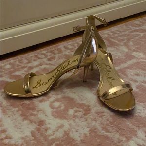 Rose gold heels, never worn, Sam Edelman